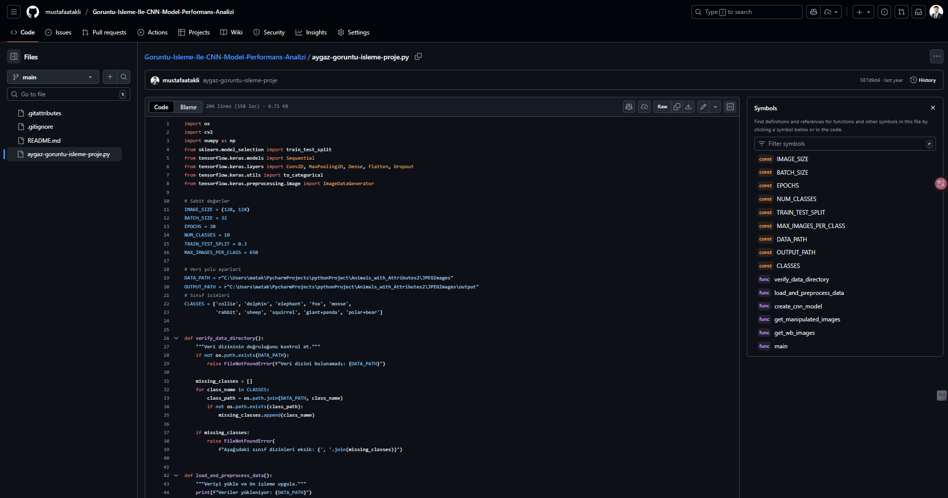 Goruntu Isleme Ile CNN Model Performans Analizi